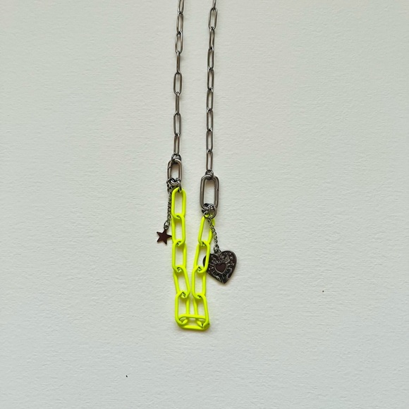 Modular Two tone silver gold mixed metal stainless steel chain with clasps - Picture 3 of 7